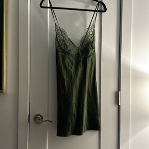Victoria’s Secret deep green slip chemise